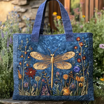 Golden Dragonfly Tote